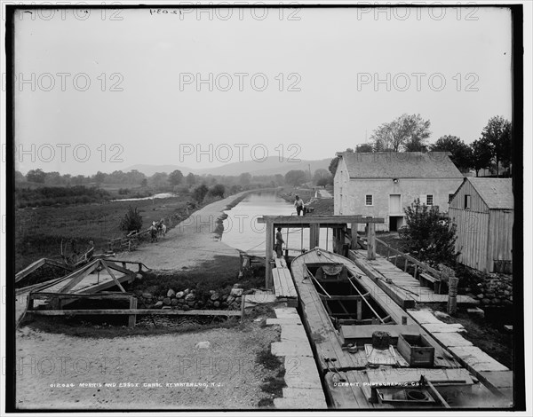 Morris and Essex Canal, Waterloo, N.J., between 1890 and 1901. Creator: Unknown.