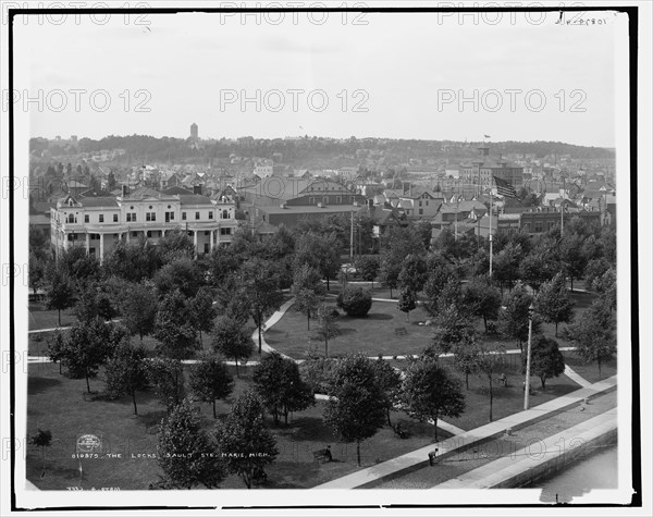 The Locks, Sault St. Marie, Mich., c1905. Creator: Unknown.