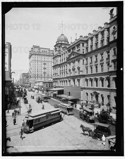 Grand Central Station and Hotel Manhattan, New York, between 1900 and 1906. Creator: Unknown.