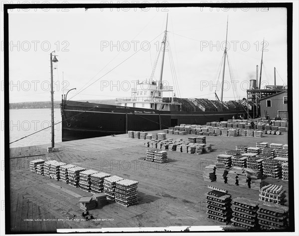 Lake Superior smelter and dock, Dollar Bay, Mich., c1906. Creator: Unknown.