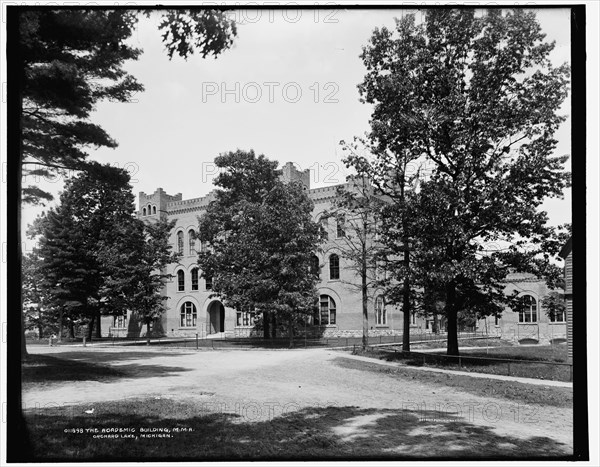 The Academic building, M.M.A., Orchard Lake, Michigan, between 1890 and 1901. Creator: Unknown.