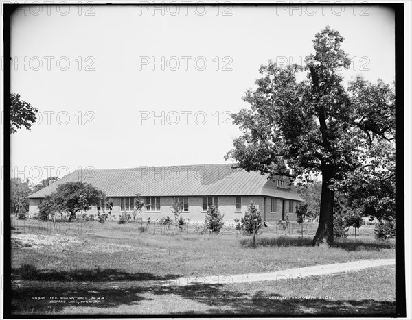 The Riding hall, M.M.A., Orchard Lake, Michigan, between 1890 and 1901. Creator: Unknown.