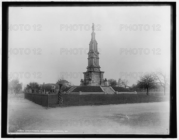 Confederate Monument, Savannah, Ga., between 1890 and 1901. Creator: Unknown.