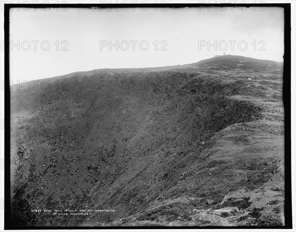 Head wall of gulf and Mt. Washington, White Mountains, between 1890 and 1901. Creator: Unknown.
