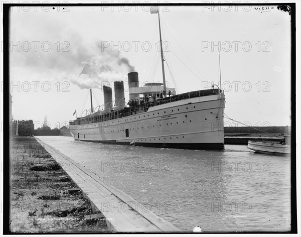 S.S. Northland [sic] at Sault Ste. Marie, between 1890 and 1899. Creator: Unknown.