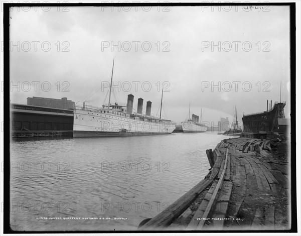 Winter quarters, Northern S.S. Co., Buffalo, between 1890 and 1901. Creator: Unknown.