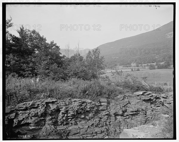 Kaaterskill Mountain with Otis Elevating Railway, Catskill Mountains, N.Y., c1902. Creator: Unknown.