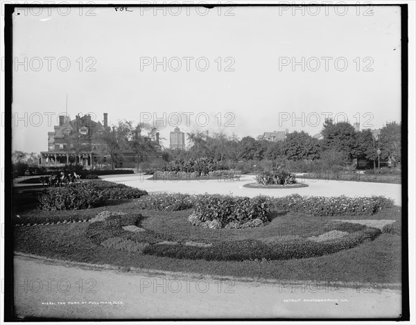 The Park at Pullman, Ill's., between 1890 and 1901. Creator: Unknown.