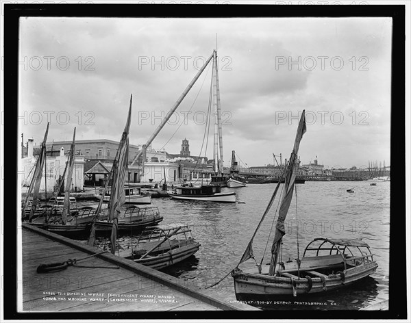 The Machine Wharf (Government Wharf) Havana, c1900. Creator: Unknown.