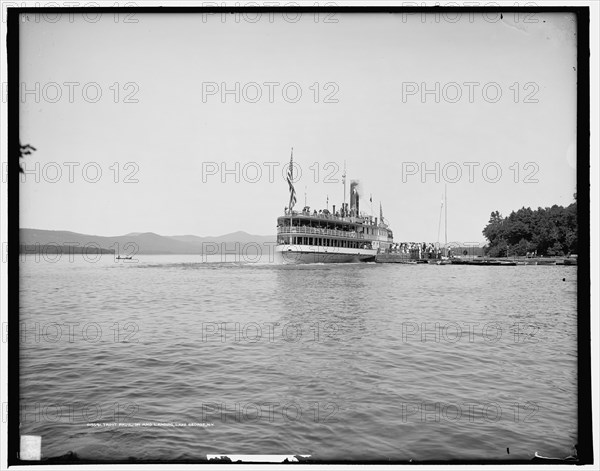 Trout Pavilion and landing, Lake George, N.Y., between 1900 and 1910. Creator: Unknown.