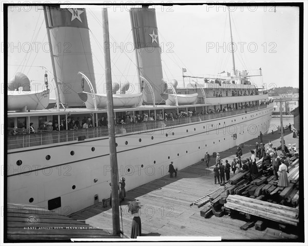 Arnold's Dock, Mackinac, Mich., c1908. Creator: Unknown.