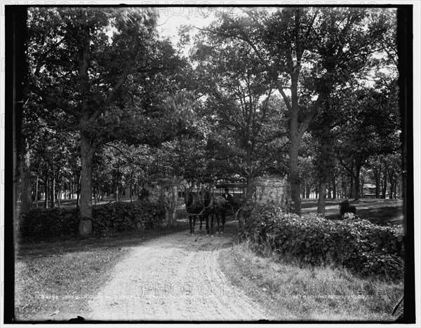 Green Lake, Wis., entrance gate, Pleasant Point, between 1880 and 1899. Creator: Unknown.