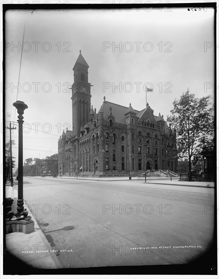 Detroit post office, c1900. Creator: Unknown.