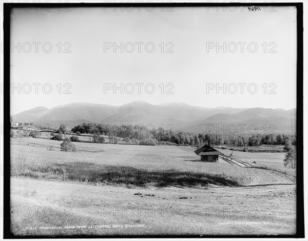 Presidential Range from Jefferson, White Mountains, between 1890 and 1901. Creator: Unknown.