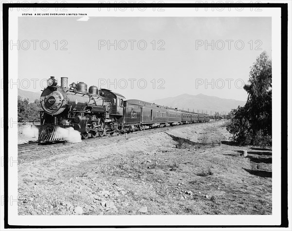 A Deluxe overland limited train, between 1910 and 1920. Creator: Unknown.