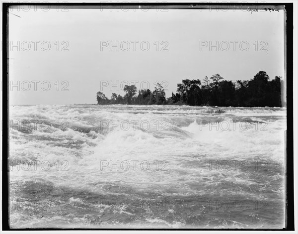 Rapids above the American Falls, Niagara Falls, N.Y., between 1880 and 1899. Creator: Unknown.