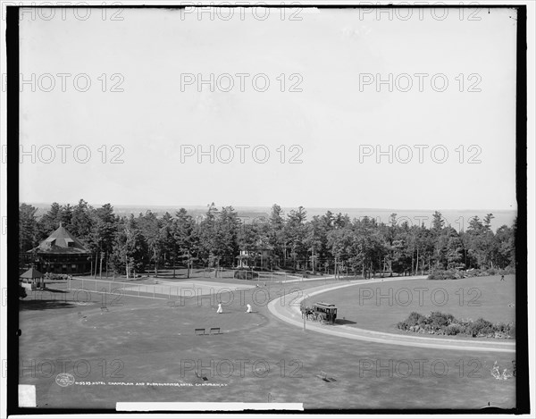 Hotel Champlain and surroundings, Hotel Champlain, N.Y., c1906. Creator: Unknown.