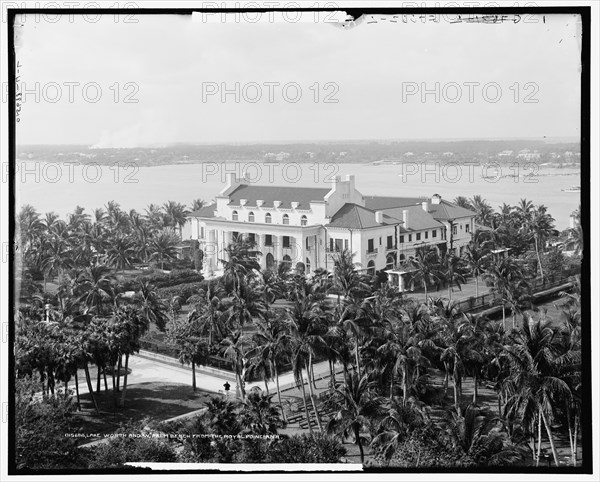 Lake Worth and W. Palm Beach from the Royal Poinciana, between 1900 and 1915. Creator: Unknown.