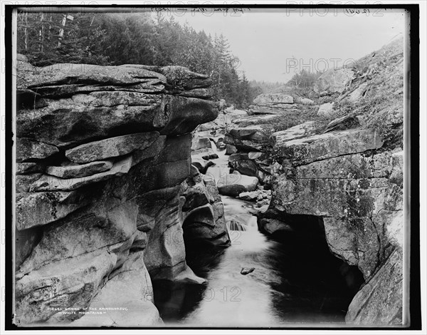 Gorge of the Ammonoosuc, White Mountains, c1900. Creator: Unknown.