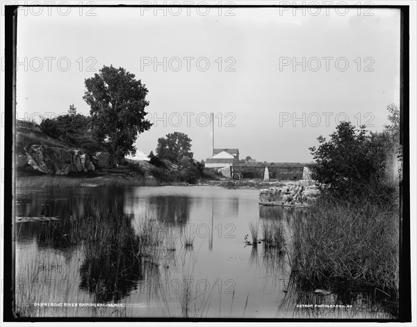 Root River rapids, Racine, Wis., between 1880 and 1899. Creator: Unknown.