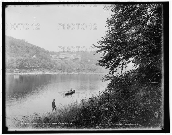 The Kittatinny House and the Water Gap House, c1900. Creator: Unknown.