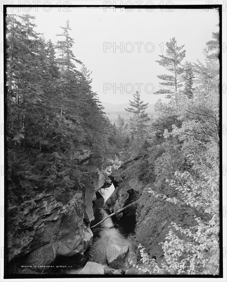 In Cavendish gorge, Vt., between 1900 and 1906. Creator: Unknown.