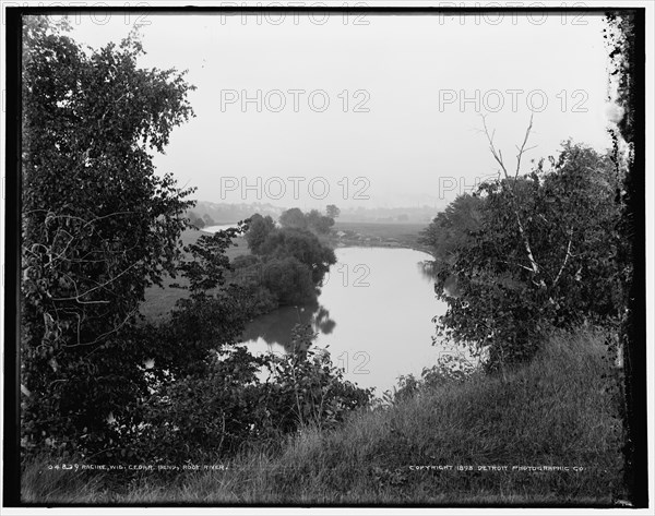 Racine, Wis., Cedar Bend, Root River, c1898. Creator: Unknown.