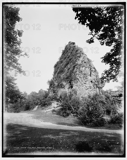 Sugar Loaf Rock, Mackinac Island, between 1880 and 1899. Creator: Unknown.