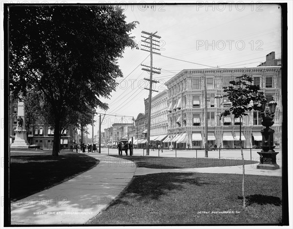Main St., Binghamton, N.Y., between 1890 and 1901. Creator: Unknown.
