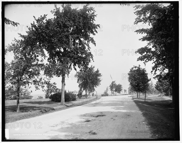 On the western promenade, Portland, Maine, between 1890 and 1900. Creator: Unknown.