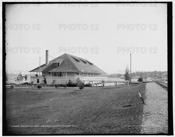 Swimming pool, Charlevoix-the-Beautiful, between 1890 and 1901. Creator: Unknown.