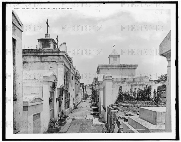 The Vaults of St. Louis Cemetery, New Orleans, La., c1901. Creator: Unknown.