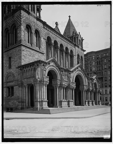 Trinity Church, Boston, the porch, c1900. Creator: Unknown.