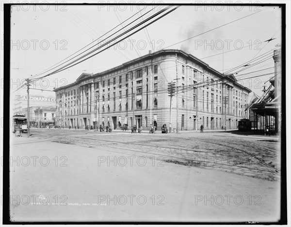 U.S. Custom House, New Orleans, La., between 1890 and 1899. Creator: Unknown.