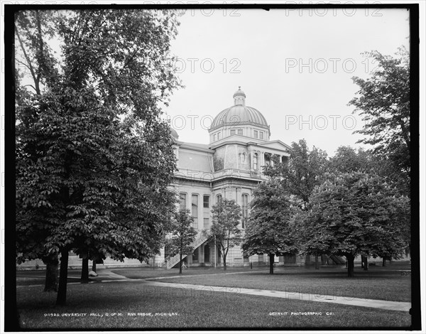 University Hall, U. of M., Ann Arbor, Michigan, between 1890 and 1901. Creator: Unknown.