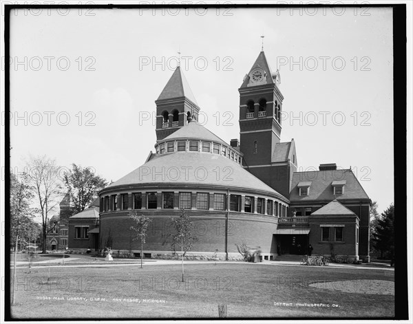 Main library, U. of M., Ann Arbor, Michigan, between 1890 and 1901. Creator: Unknown.