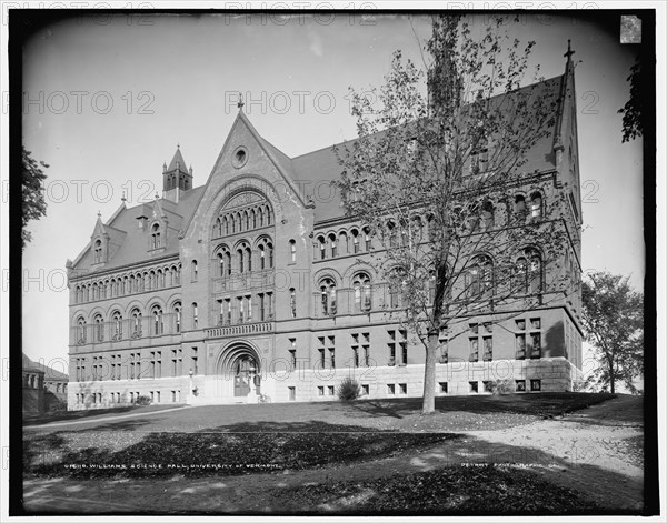 Williams Science Hall, University of Vermont, between 1900 and 1906. Creator: Unknown.