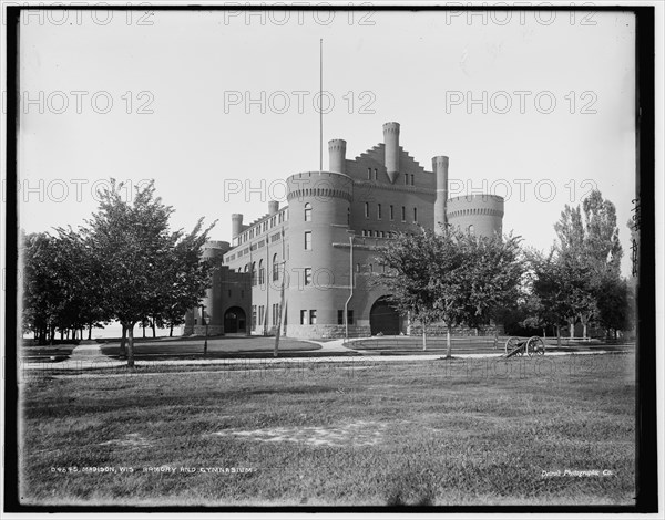 Armory and gymnasium, Madison, Wis., between 1880 and 1899. Creator: Unknown.