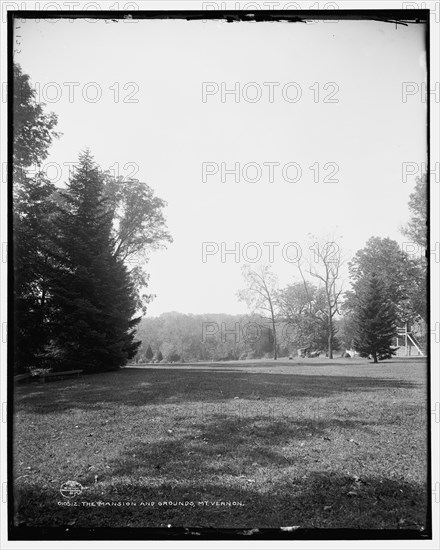 The Mansion and grounds, Mt. Vernon, c1901. Creator: Unknown.