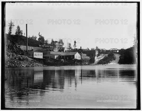 Quinneseo [sic] Falls, Mich., between 1880 and 1899. Creator: Unknown.