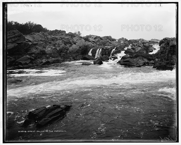 Great Falls of the Potomac, between 1890 and 1901. Creator: Unknown.