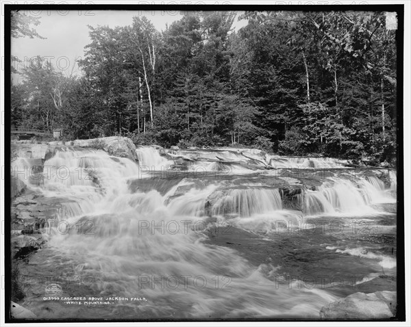 Cascades above Jackson Falls, White Mountains, c1901. Creator: Unknown.