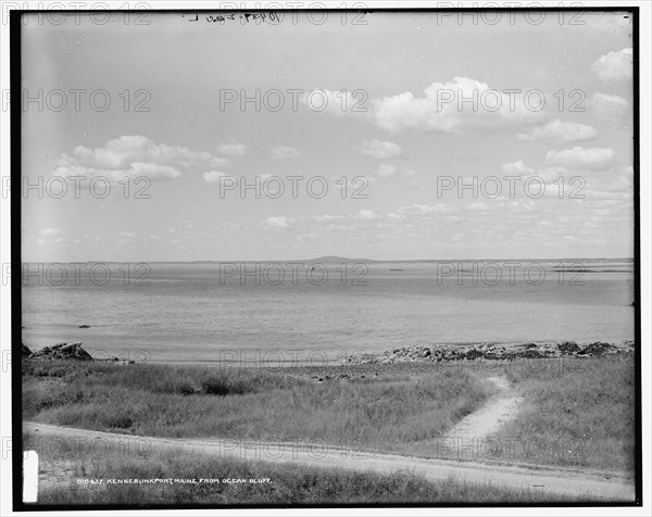 Kennebunkport, Maine, from ocean bluff, between 1890 and 1901. Creator: Unknown.