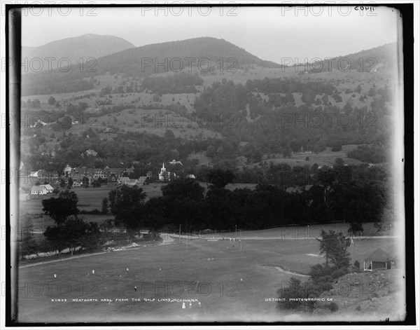 Wentworth Hall from the golf links, Jackson, N.H., between 1890 and 1901. Creator: Unknown.