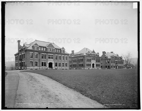 Physics, chemistry, and biology buildings, Williams College, Mass., between 1900 and 1906. Creator: Unknown.