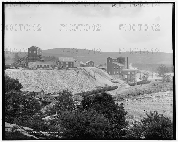 Zinc mines, Franklin, N.J., between 1890 and 1901. Creator: Unknown.