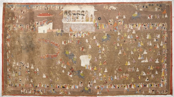 Joan Ketelaar’s Embassy to the King of Udaipur, c.1711. Creator: Unknown.