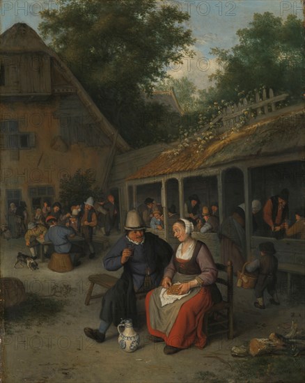 Country Inn, 1690. Creator: Cornelis Dusart.