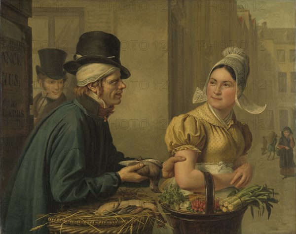 The Poultryman, 1827. Creator: Ignace Brice.