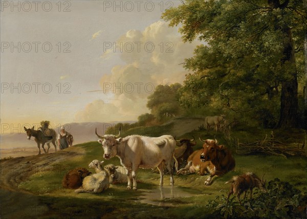 Landscape with Cattle, 1806. Creator: Pieter Gerardus van Os.